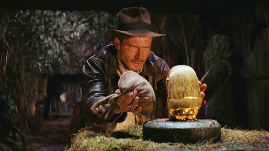 Harrison Ford dans Indiana Jones et les Aventuriers de l'arche perdue