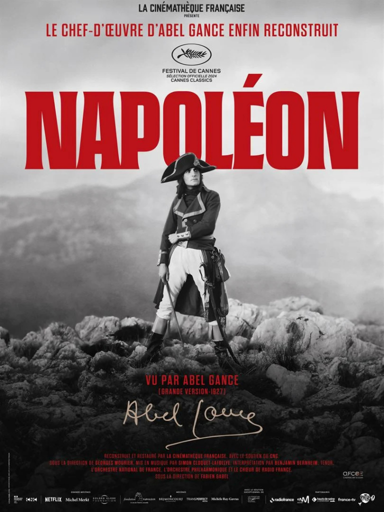 Affiche de la restauration de la Grande Version du Napoléon vu par Abel Gance (1927-2024)