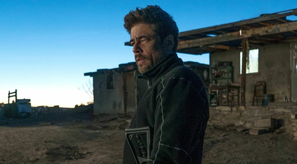 Benicio del Toro dans Sicario : La Guerre des cartels (2018) © Lionsgate.