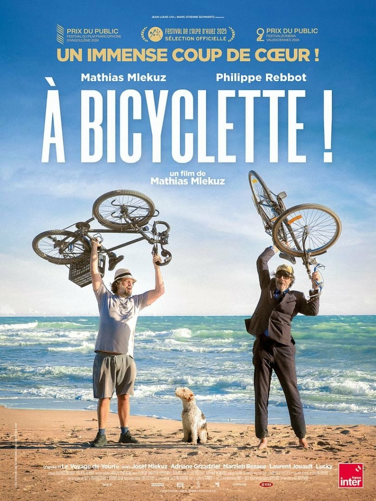 Affiche de À bicyclette ! (2024) de Mathias Mlekuz © Ad Vitam
